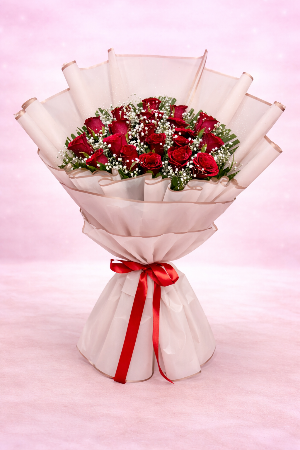 Pink Romance Teddy Bouquet