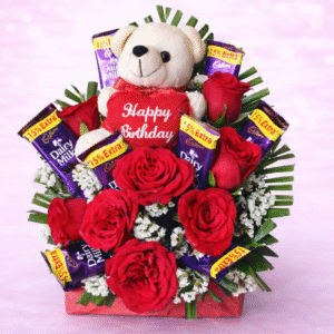 Happy Birthday Teddy & Chocolate Oasis