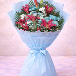 Crimson & Sky Lily Symphony