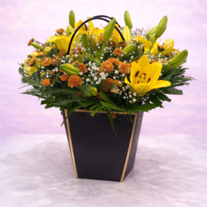 Golden Glow Lily Boutique Box