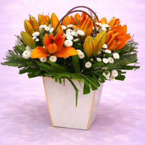 Golden Hour Orange Lily Box