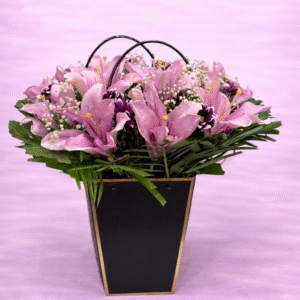 Midnight Gold Pink Lily Box