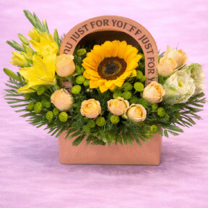 Golden Sun & Lily Garden Tote