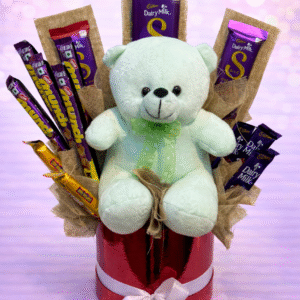 Minty Bear Chocolate Fan Box