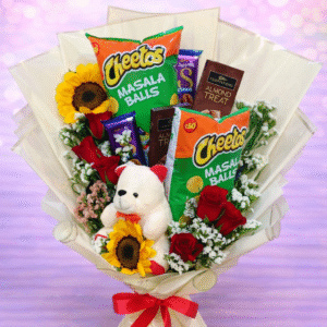 Cheetos & Chocolate Whimsy Bouquet