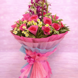 Royal Orchid & Carnation Peak Bouquet