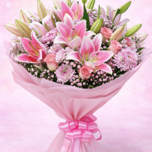 Blush Pink Exotic Meadow Bouquet