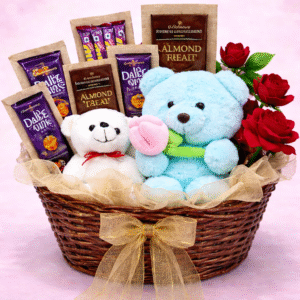 Cuddle & Crunch Deluxe Gift Basket