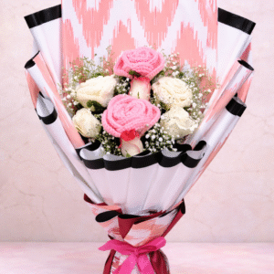 Everlasting Artisan Crochet & Rose Bouquet