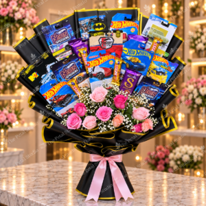 Hot Wheels Chocolate Flower Bouquet